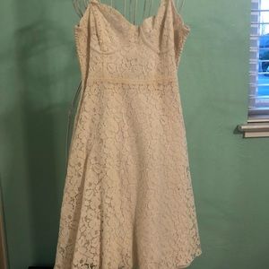 Aritzia white lace dress